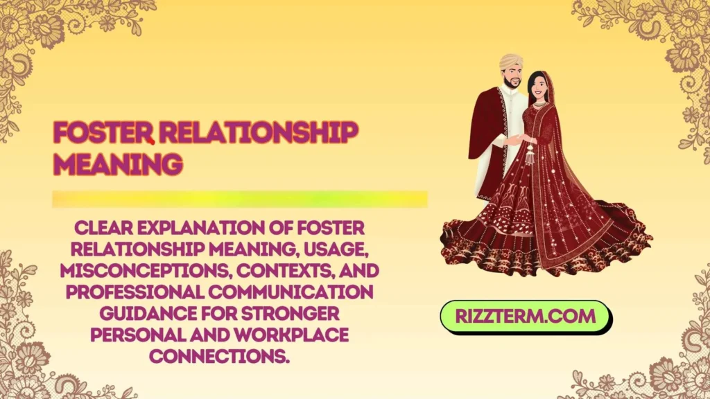 foster relationship meaning