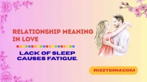 relationship meaning in love