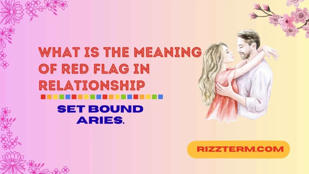 What Is the Meaning of Red Flag in Relationship
