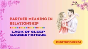 Partner meaning in relationship